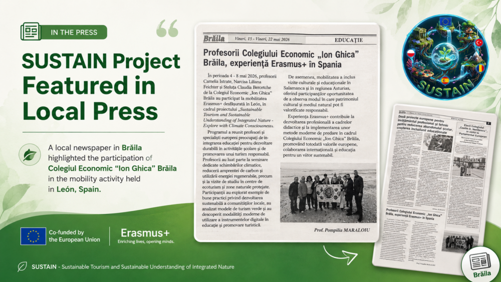 SUSTAIN Project Featured in Local Press Following Erasmus+ Mobility in León, Spain